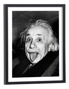 Affiche Albert Einstein langue