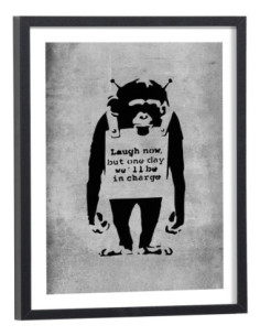 Affiche Banksy - Laugh now singe