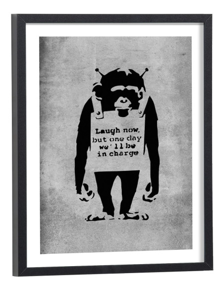 Affiche Banksy - Laugh now singe