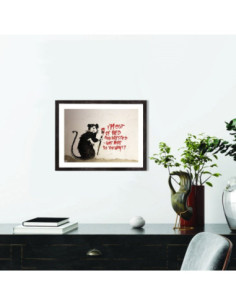 Affiche Banksy - Rat 2