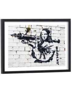 Affiche Banksy - Mona Lisa Bazooka
