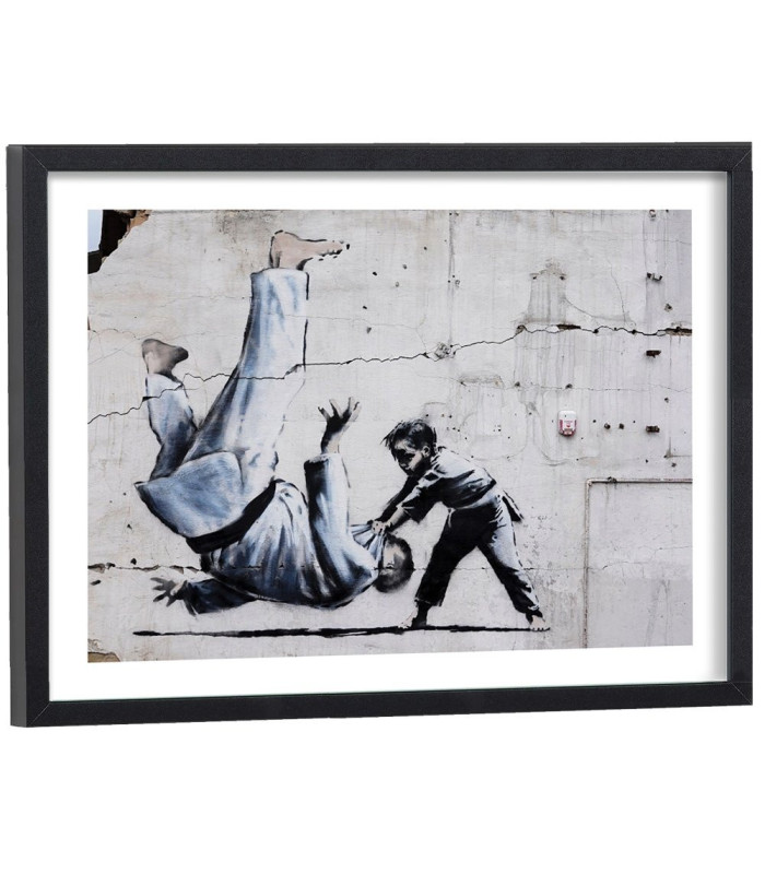 Affiche Banksy - Petit judoka Ukraine