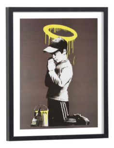 Affiche Banksy - Pardonne-nous nos offenses