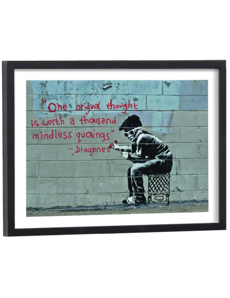 Affiche Banksy - Citation Diogenes