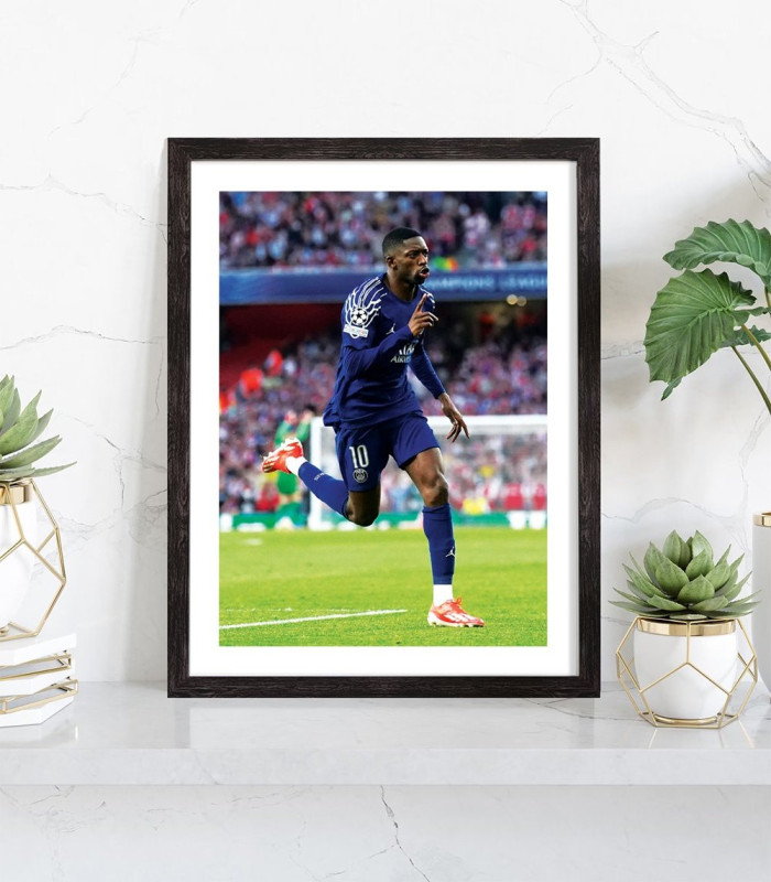 Affiche Ousmane Dembélé PSG 2025