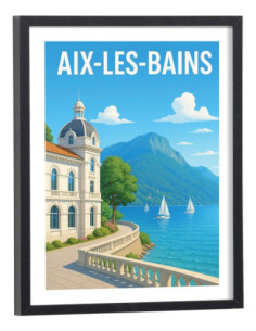 Affiche Aix-les-Bains vintage