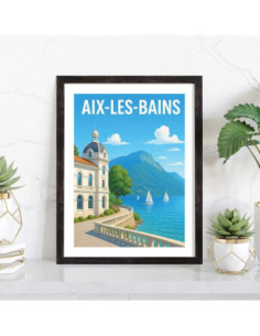Affiche Aix-les-Bains vintage 2