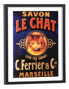 Affiche pub vintage Le Chat