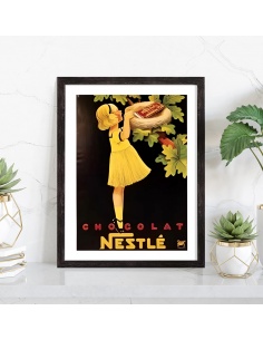 Affiche pub vintage chocolat Nestlé 2