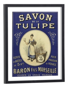 Affiche publicité ancienne savon tulipe