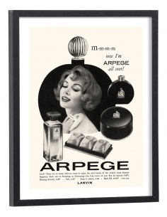 Affiche Pub vintage parfum Lanvin