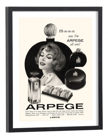 Affiche Pub vintage parfum Lanvin