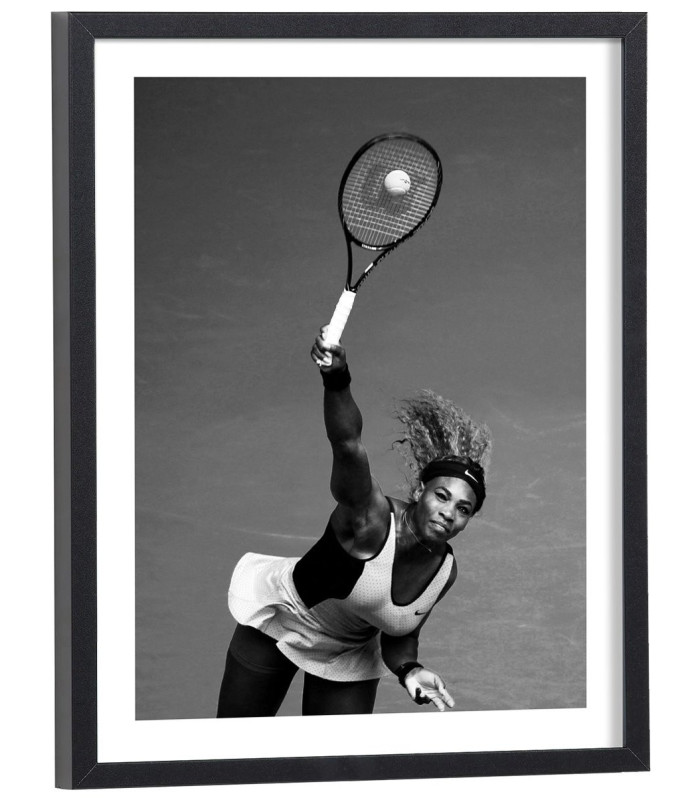 Affiche Serena Williams service tennis