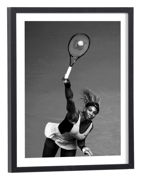 Affiche Serena Williams service tennis