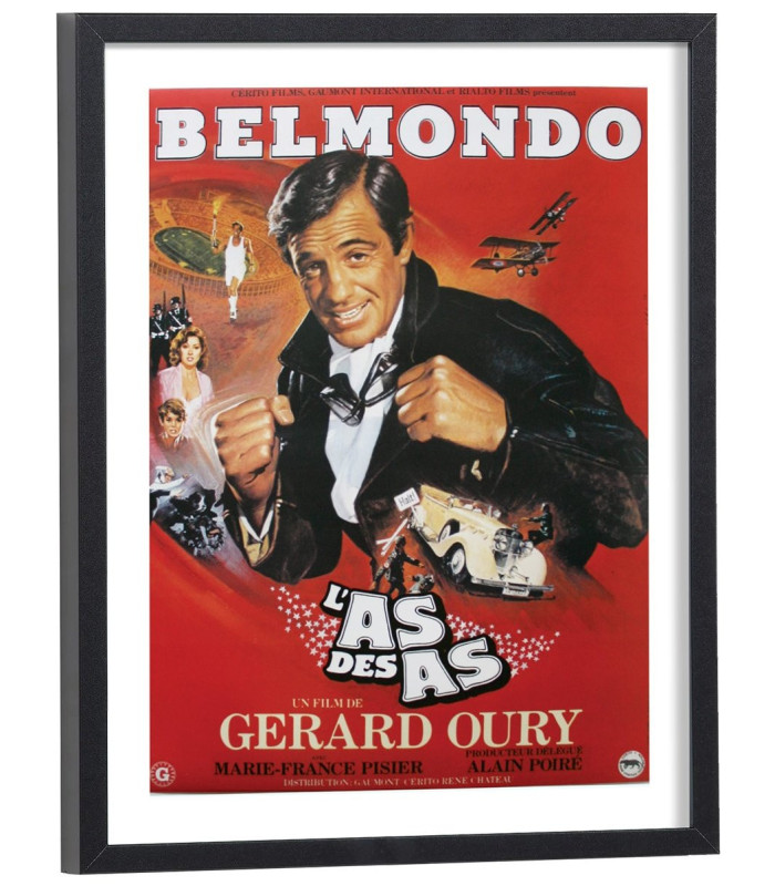  Affiche Film l'as des as Jean Paul Belmondo