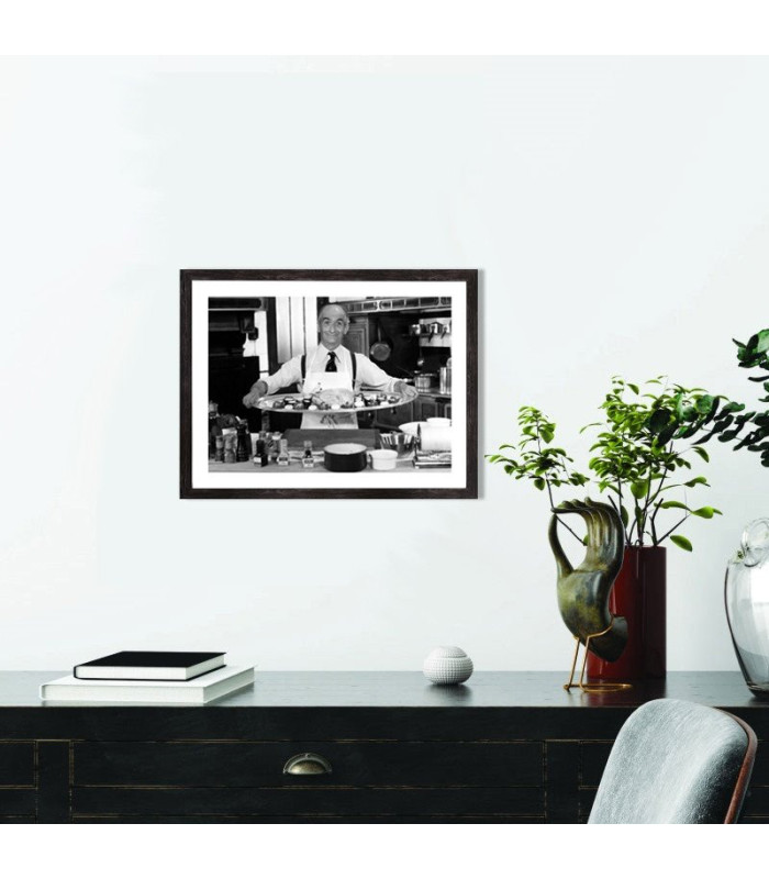 Affiche Louis De Funès noir et blanc