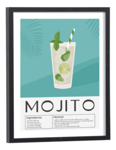 Affiche Cocktail Mojito