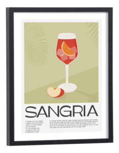 Affiche Cocktail Sangria