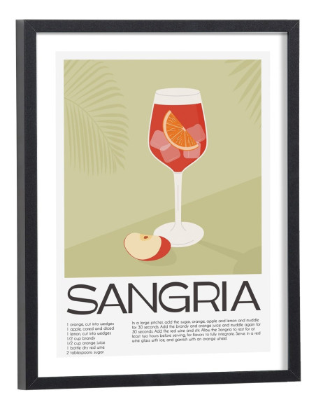 Affiche Cocktail Sangria