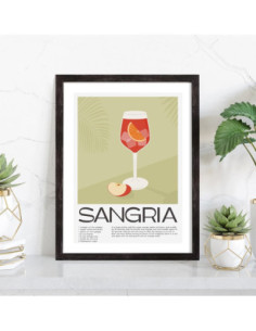 Affiche Cocktail Sangria 2