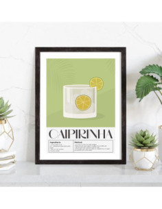 Affiche Cocktail Caipirinha 2
