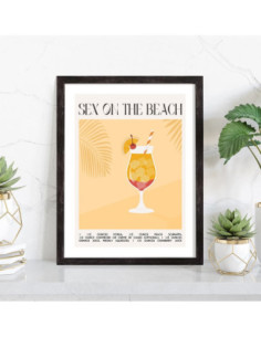 Affiche Cocktail Sex on the beach 2