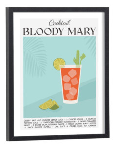 Affiche Cocktail Bloody Mary