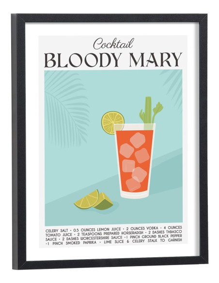 Affiche Cocktail Bloody Mary