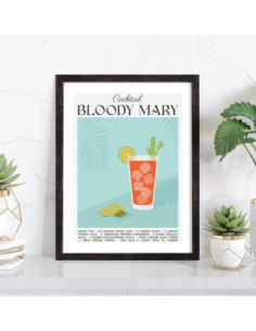 Affiche Cocktail Bloody Mary 2