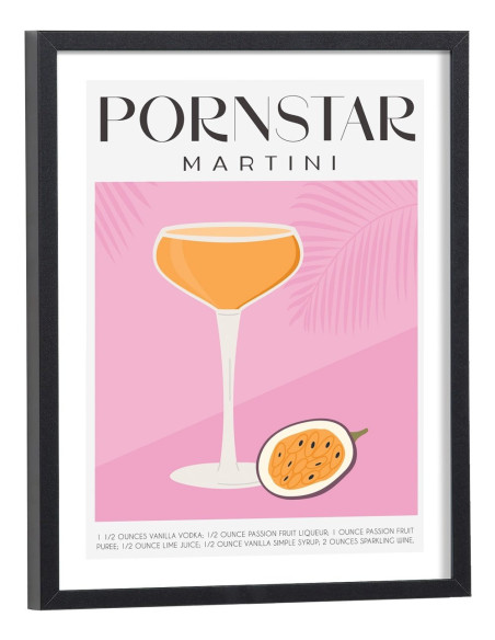 Affiche Cocktail Pornstar Martini