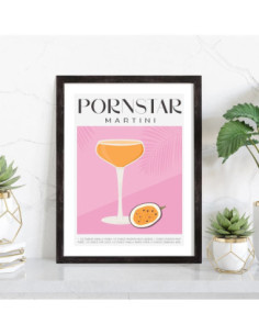 Affiche Cocktail Pornstar Martini 2