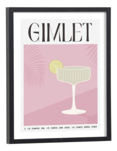 Affiche Cocktail Gimlet