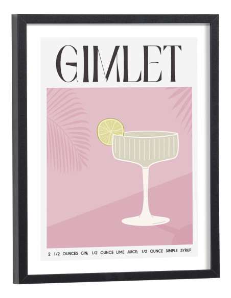 Affiche Cocktail Gimlet
