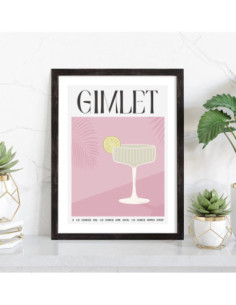Affiche Cocktail Gimlet 2