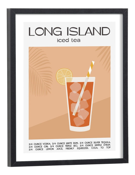 Affiche Cocktail Long Island