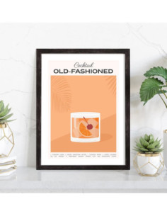 Affiche Cocktail Old Fashioned 2