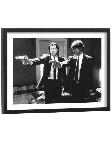 Affiche Pulp Fiction noir et blanc
