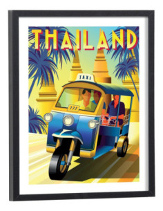 Affiche Thaïlande vintage