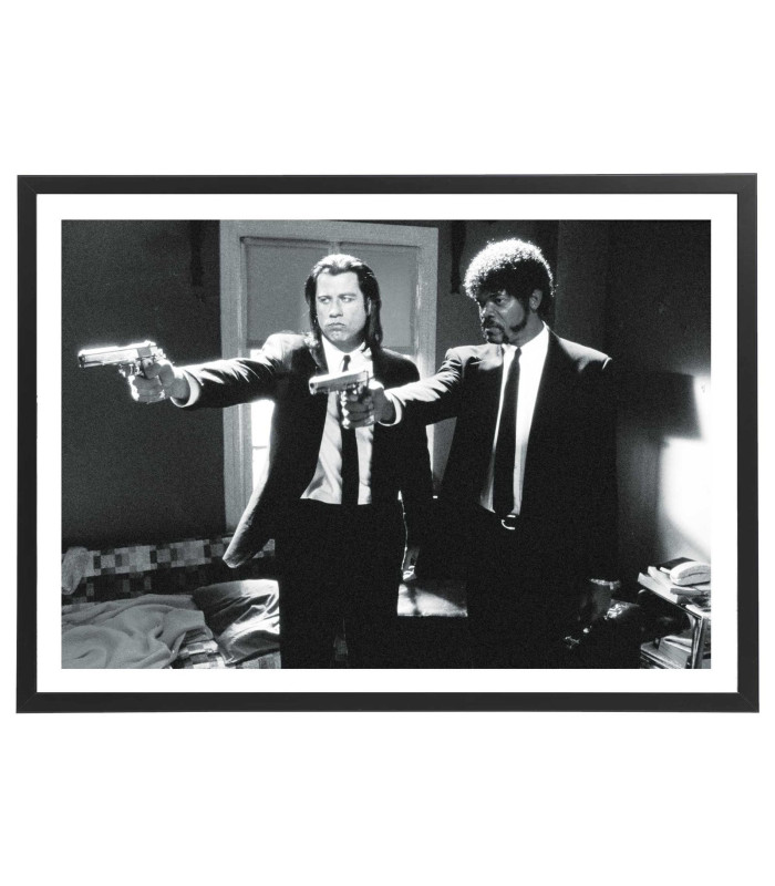 affiche Pulp Fiction noir et blanc