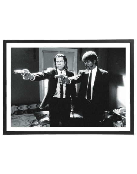 affiche Pulp Fiction noir et blanc