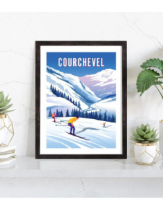 Affiche Courchevel Vintage 2