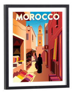Affiche Maroc Vintage