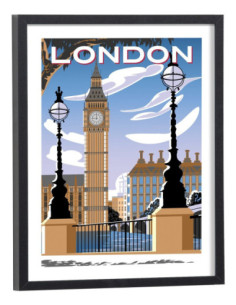 Affiche Londres Vintage