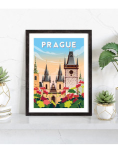 Affiche Prague Vintage 2