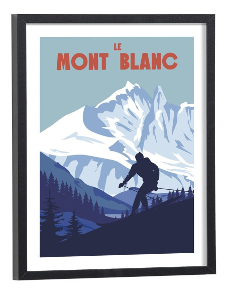 Affiche Le Mont Blanc vintage