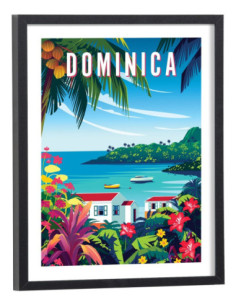Affiche République Dominicaine Vintage