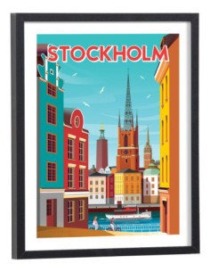 Affiche Stockholm Vintage