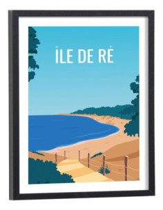 Affiche Île de Ré vintage