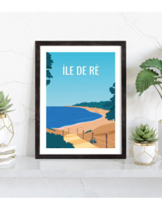 Affiche Île de Ré vintage 2