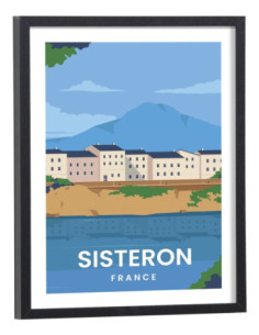Affiche Sisteron vintage